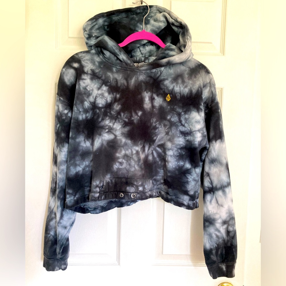 Volcom Crop Tie Dyed Hoodie size M